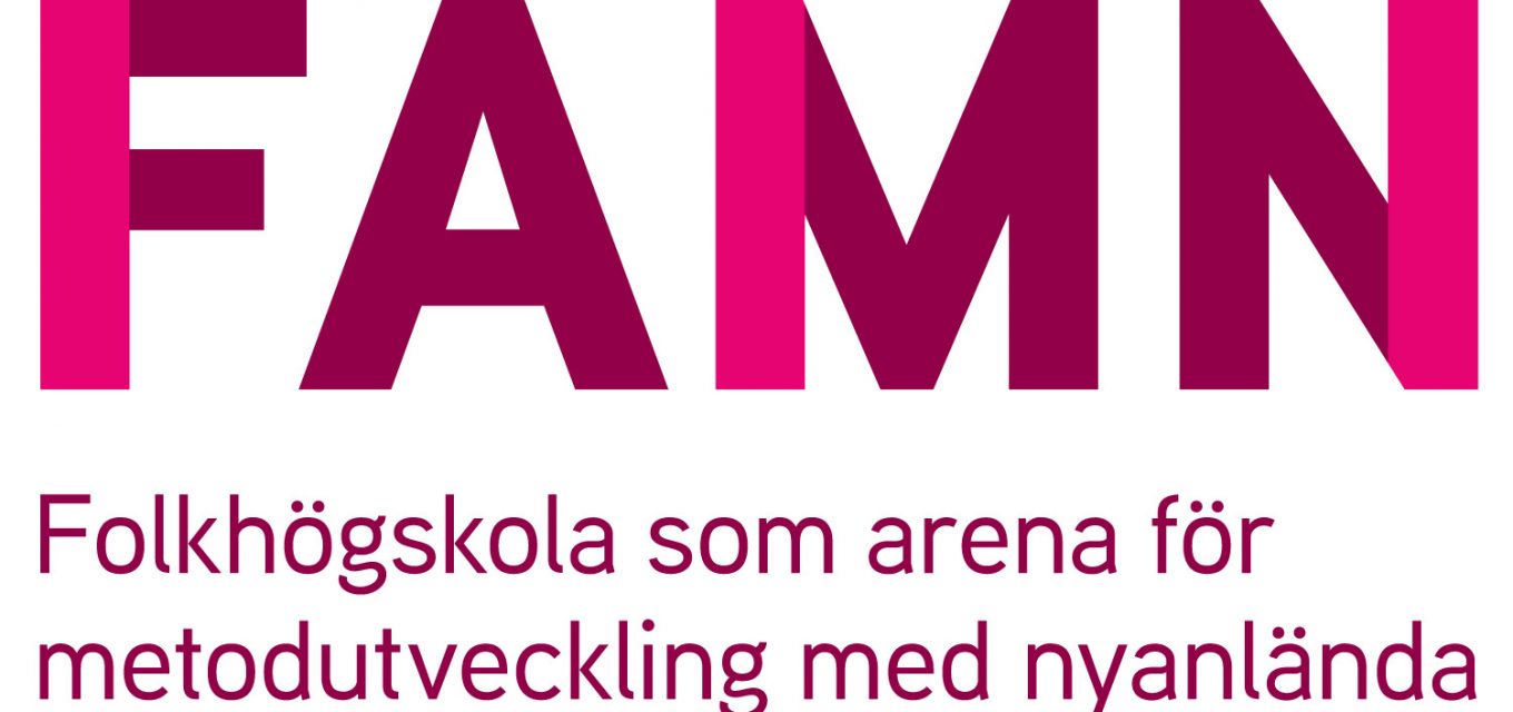 Logotyp FAMN Folkhögskola som arena för metodutveckling med nyalnända